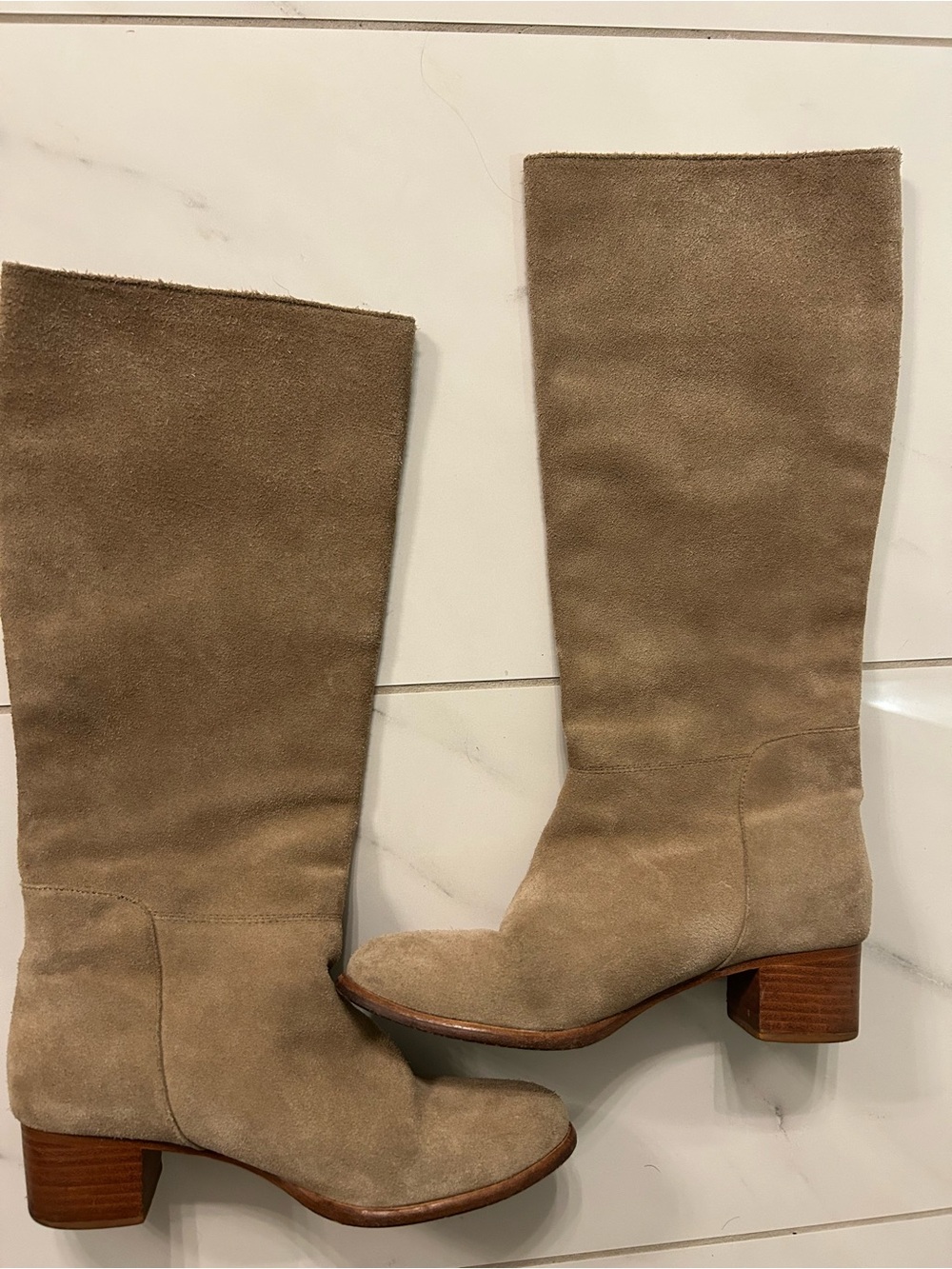 Joie Tan Suede Tall Block Heel
Boots